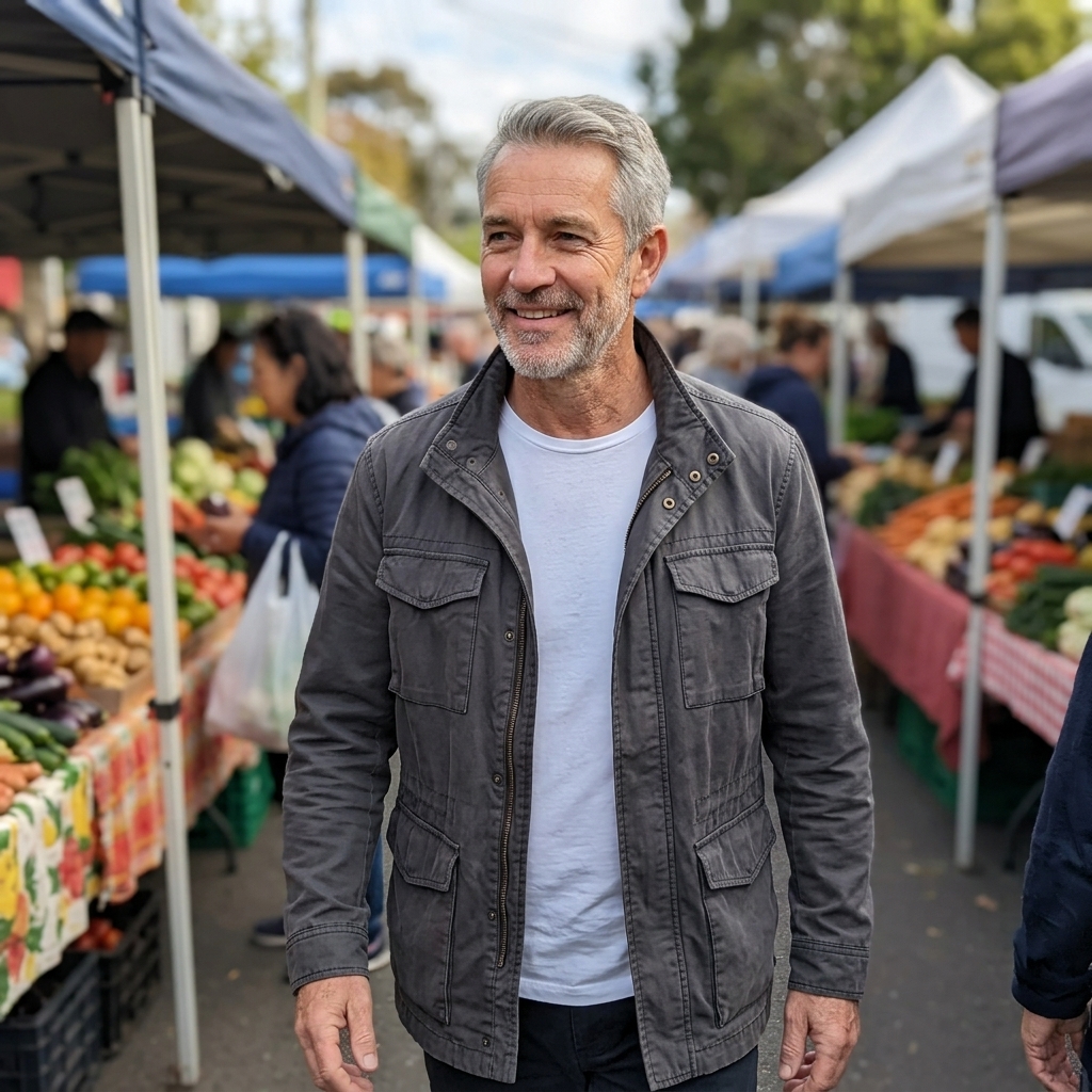 Active man enjoying vitality